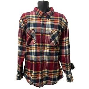 Vintage C.E. Schmidt Flannel Workwear Heavy Duty Flannel Plaid‎ Men’s Size 2XL